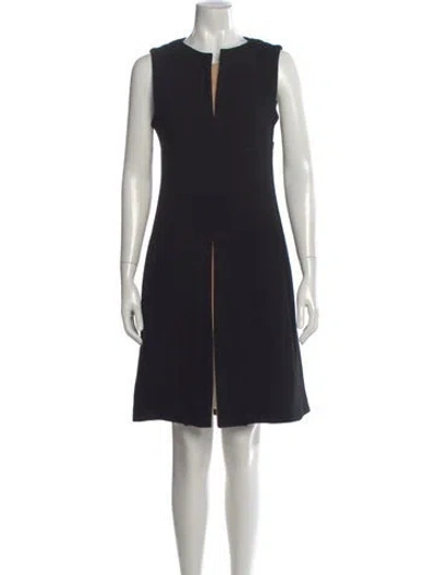 Pre-owned Schumacher Wool Knee-length Dress In Black