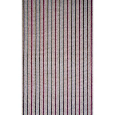 Schumacher X A Rum Fellow Corcha Hand Woven Stripe Fabric In Mono Multi