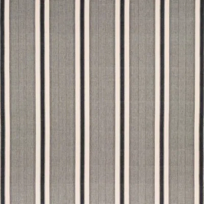 Schumacher X A Rum Fellow Ipala Hand Woven Stripe Fabric In Pitch