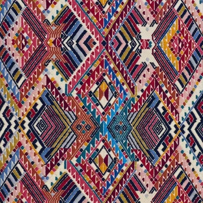 Schumacher X A Rum Fellow Nica Hand Woven Brocade Fabric In Rose