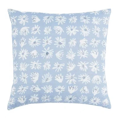Schumacher X Caroline Z Hurley Meadow Rock Pillow In Blue