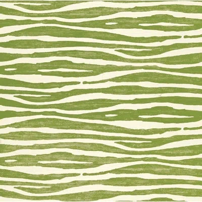 Schumacher X Celerie Kemble Ripple Sisal Wallpaper In Grass