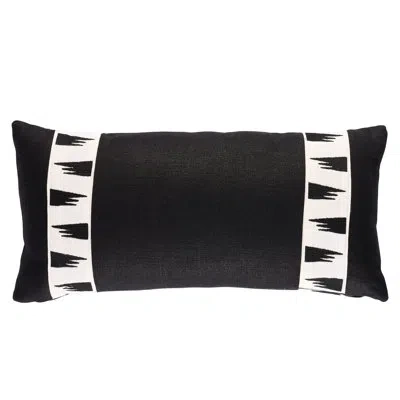 Schumacher X David Kaihoi Tutsi Tape Pillow In Black