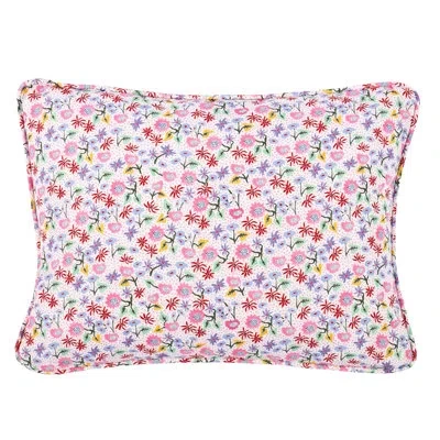 Schumacher X Happy Menocal Calico Pillow In Pink