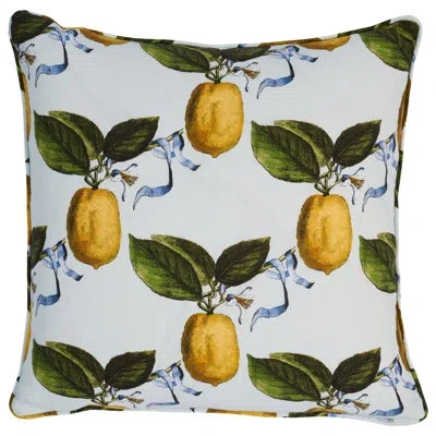 Schumacher X Johnson Hartig For Libertine Le Citron Pillow In Sky