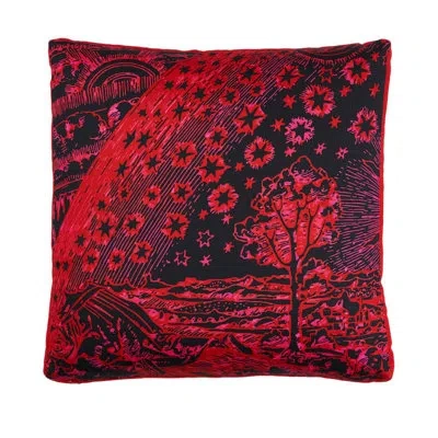 Schumacher X Johnson Hartig Modern Toile Box Pillow In Pink
