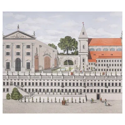 Schumacher X Johnson Hartig Piazza Firenze Panel Set In Document