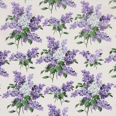 Schumacher X Johnson Hartig Proust's Lilacs Wallpaper In Purple