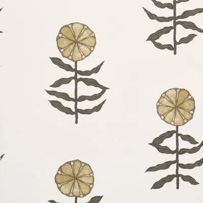 Schumacher X Marian Mcevoy Pretty Petals Wallpaper In Neutral