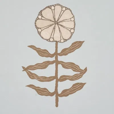 Schumacher X Marian Mcevoy Pretty Petals Wallpaper In Orange
