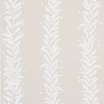 Schumacher X Marian Mcevoy Tendril Stripe Wallpaper In Natural
