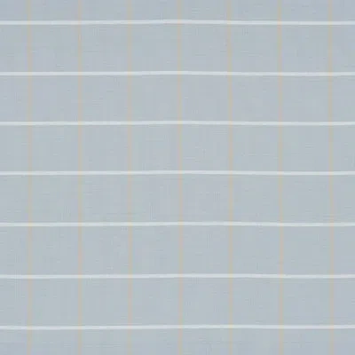 Schumacher X Mark D. Sikes Frannie Windowpane Fabric In Light Blue