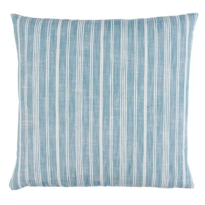 Schumacher X Mark D. Sikes Lucy Stripe Pillow In Blue