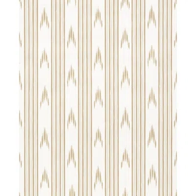 Schumacher X Mark D. Sikes Santa Barbara Ikat Wallpaper In Neutral
