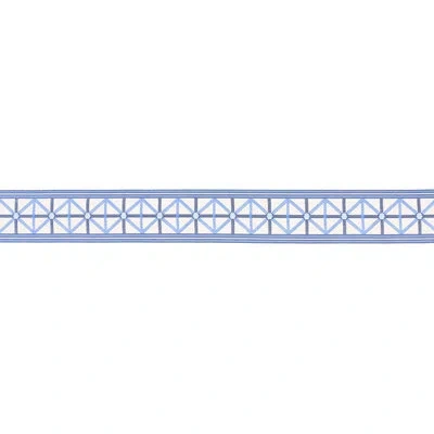 Schumacher X Mary Mcdonald Napoleon Indoor/outdoor Tape In Ocean