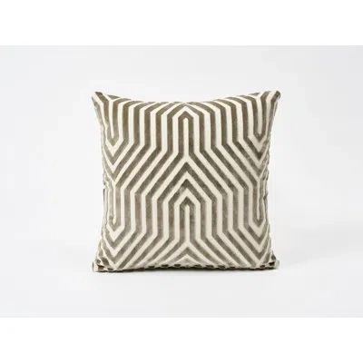 Schumacher X Mary Mcdonald Vanderbilt Velvet Pillow In Dove
