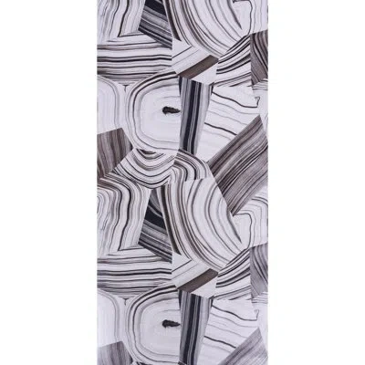 Schumacher X Miles Redd Agate Slice Wallpaper In Black,white