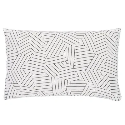 Schumacher X Miles Redd Deconstructed Stripe Pillow In Black