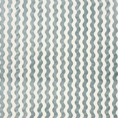 Schumacher X Miles Redd The Wave Velvet Fabric In Sky