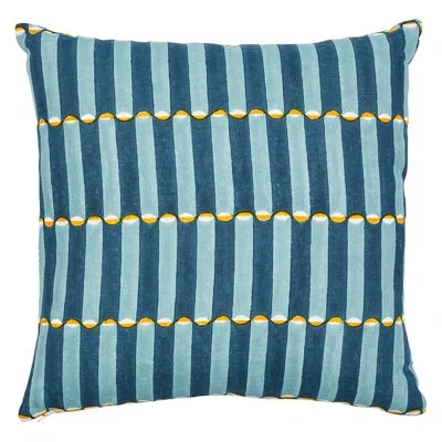 Schumacher X Molly Mahon Pattee & Luna Pillow In Orange