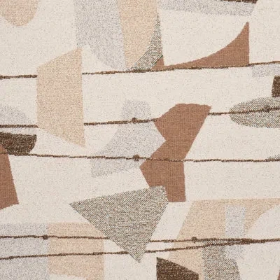 Schumacher X Patterson Flynn Speakeasy Fabric In Sepia,gray,beige