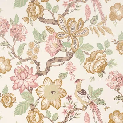 Schumacher X Timothy Corrigan Fruits De Saison Wallpaper In Pink
