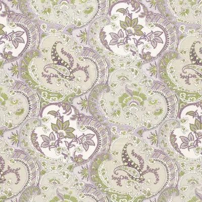 Schumacher X Timothy Corrigan Pickfair Paisley Fabric In Lilac
