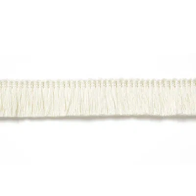 Schumacher Zoe Linen Ruche In Blanc
