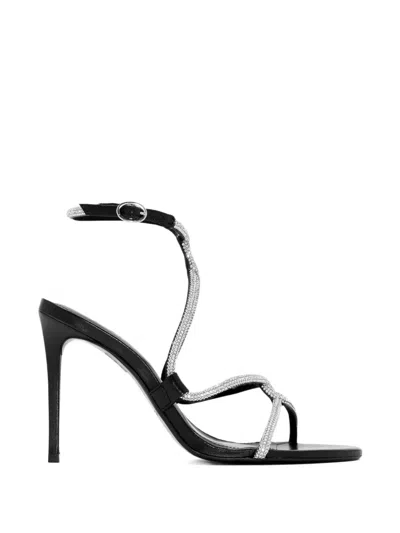 Schutz 100mm Crystal-embellished Heeled Sandals In Multi