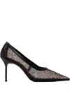 Schutz 100mm Leopard-print Mesh Pumps