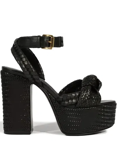 Schutz 120mm Khari Platform Sandals In Black
