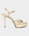 Schutz Maxine Platform Sandal In Gold