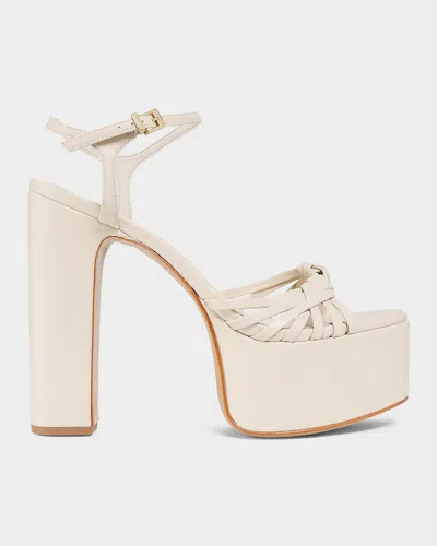 Schutz Tara Platform Sandal In White