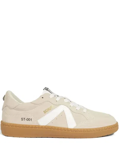 Schutz 30mm Suede Panelled Lace-up Sneakers