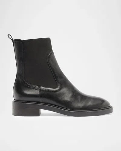 Schutz 35mm Olivia Leather Ankle Booties In Black
