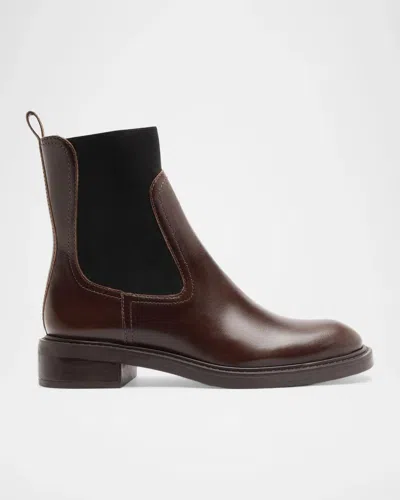Schutz 35mm Olivia Leather Ankle Booties In Brown