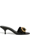 Schutz 50 Mm Olga Buckle-detail Sandals In Black