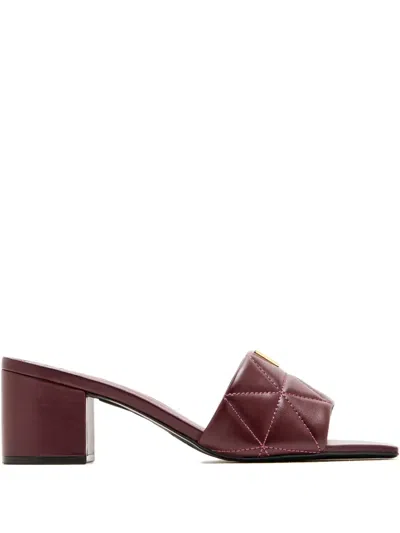 Schutz 60mm Quilted Block-heel Sandals In Multi