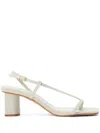 Schutz Heloise Block Heel Sandal In White