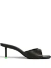 Schutz 70mm Dethalia Pin Square-toe Heeled Sandals In Black