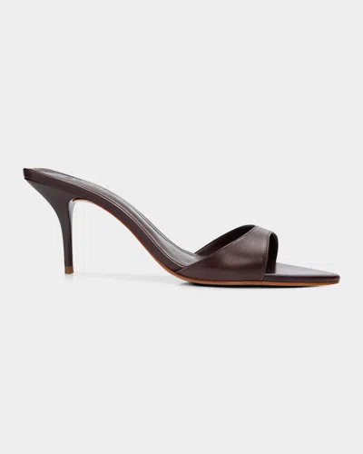 SCHUTZ 75MM ELODIE LEATHER MULES
