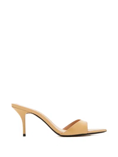 Schutz 75mm Elodie Stiletto Heeled Mules In Neutral