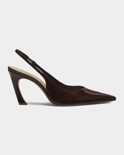 Schutz Lexi Mid Slingback Pump In Brown
