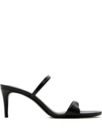Schutz 75mm Stiletto Double-strap Sandals In Black