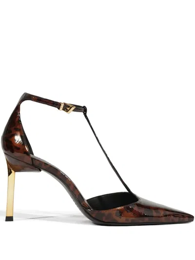 Schutz 87mm T-bar Strap Patent Pumps