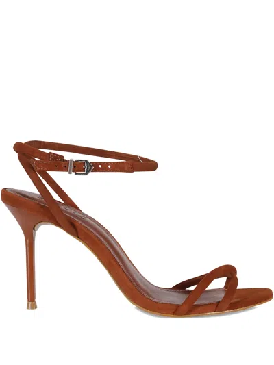 Schutz 90mm Leather Heeled Sandals