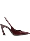 Schutz Lexi Sling Heel In Vino, Women's At Urban Outfitters In Red