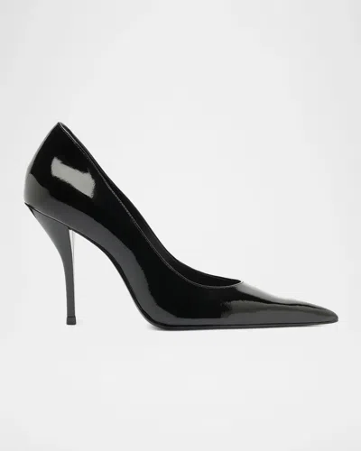 Schutz 95mm Miranda Patent Leather Pumps In Black
