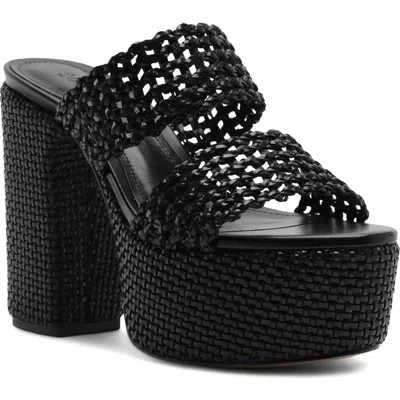 Schutz Aberdeen Platform Sandal In Black