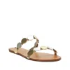 Schutz Acacia Flat Sandal In Brown In Brown